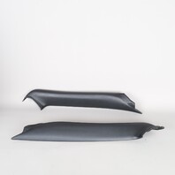 2000-2004 Porsche 911 Convertible Left Windshield Pillar Molding Pair Set Black OEM