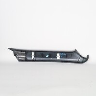 2000-2004 Porsche 911 Convertible Left Windshield Pillar Molding Pair Set Black OEM