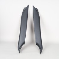 2000-2004 Porsche 911 Convertible Left Windshield Pillar Molding Pair Set Black OEM