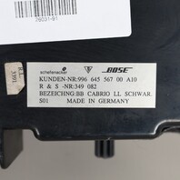 2002-2004 Porsche 911 996 Front Subwoofer Speaker Box BOSE Black OEM
