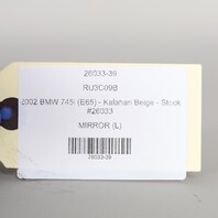 2002-2004 BMW BMW 745i E65 Left Driver Side View Door Mirror OEM