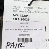 2013-2018 BMW 320xi 328xi xDrive Front Strut Shock Absorber Set 31316791553 OEM