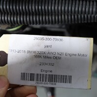 2013-2018 BMW 320Xi AWD N20 Engine Motor 168K Miles OEM