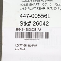 2011-2014 Dodge Charger Challenger 300 5.7 Left Axle Shaft 68080381AA OEM