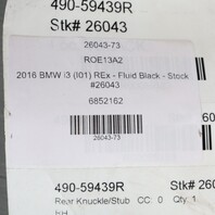 2014-2021 BMW i3 I01 Rear Right Passenger Knuckle Hub Carrier OEM 33326852162