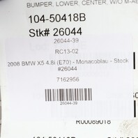 2007-2010 BMW X5 E70 Front Bumper Lower Center Grille Pair Set OEM 51117163957