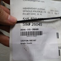 2001-2006 BMW 325i 330i Z4 Right Front Spindle Knuckle Hub 31211096430 OEM