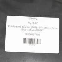 1997-2004 Porsche Boxster 986 Right Rear Fender Liner OEM 98650457400