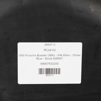 97-04 Porsche 911 996 Boxster 986 Right Radiator Air Duct Shroud OEM 99657532200