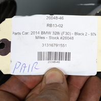 2012-2015 BMW 320i 328i 335i Front Strut Shock Spring Pair 31316791551 OEM