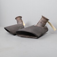 2002-2004 Porsche 911 996 Exhaust Muffler Tip Pair Set Painted 99611105302 OEM