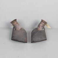 2002-2004 Porsche 911 996 Exhaust Muffler Tip Pair Set Painted 99611105302 OEM