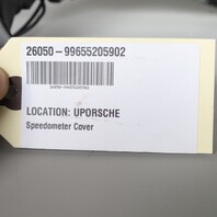 2002-2004 Porsche 911 996 Speedometer Cover Trim Graphite Grey OEM Leather