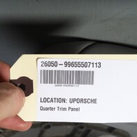 1999-2004 Porsche 911 996 Convertible Left Quarter Trim Panel Grey OEM