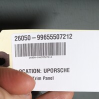 1999-2004 Porsche 911 996 Convertible Right Quarter Trim Panel Black OEM