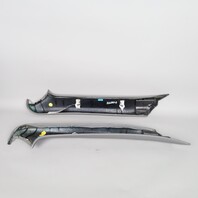 1999-2004 Porsche 911 996 Cabrio Left Windshield Pillar Molding Set Grey OEM