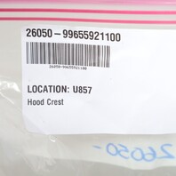 Porsche 911 Boxster Cayenne Hood Emblem Crest Badge OEM 99655921100
