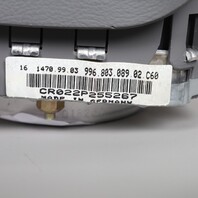 2000-2004 Porsche 911 996 Boxster 986 3 Spoke Steering Wheel Airbag Grey OEM
