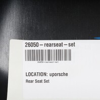 2002-2004 Porsche 911 996 Convertible Rear Seat Set Graphite Grey OEM