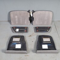 2002-2004 Porsche 911 996 Convertible Rear Seat Set Graphite Grey OEM