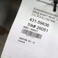 2013-2017 BMW X3 2.0 xDrive Rear Driveshaft 26107630377 OEM