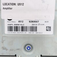 2011-2014 BMW X3 Amp Amplifier HiFi Audio 65129283507 OEM
