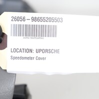2000-2004 Porsche Boxster 986 Speedometer Cover Trim Leatherette Grey OEM