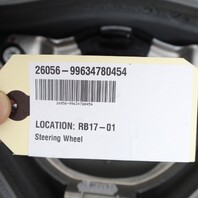 1999-2004 Porsche 911 Boxster Black 3 Spoke Steering Wheel 99634780454 OEM