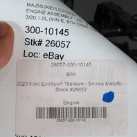2018-2021 Ford EcoSport 1.0 Engine Motor 98K Miles OEM