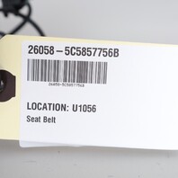 2012-2019 Volkswagen Beetle Right Front Seat Belt Buckle OEM 5C5857756B
