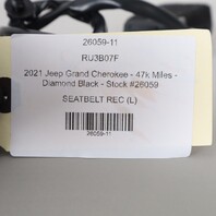 2019-2022 Jeep Grand Cherokee Front Seat Belt Buckle OEM 6JW91PS4AC