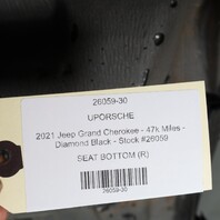 2019-2022 Jeep Grand Cherokee Right Front Seat Cushion Black OEM 6VE23LA8AB