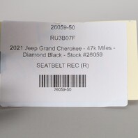 2019-2022 Jeep Grand Cherokee Front Seat Belt Buckle OEM 6JW91PS4AC