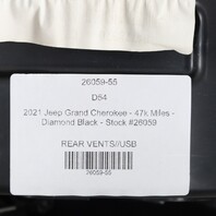 2018-2022 Jeep Grand Cherokee Center Console Rear Air Vent OEM 68085974AC