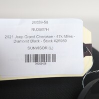 2014-2022 Jeep Grand Cherokee Left Driver Sun Visor Shade OEM 1WK21LU5AF