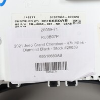 2021-2022 Jeep Grand Cherokee WK Instrument Cluster Speedometer OEM 68516650AB