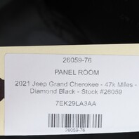 2021 Jeep Grand Cherokee LeftFront Door Trim Panel Black OEM 7EK29LA3AA