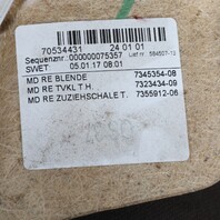 2014-2021 BMW i3 I01 Right Rear Door Trim Panel Aragaz Gray OEM 51427377282