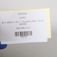 2014-2021 BMW i3 I01 Front Left Driver Upper Seat Belt OEM 72117951754