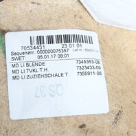 2014-2021 BMW i3 I01 Left Rear Door Trim Panel Aragaz Gray OEM 51427377281