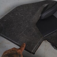 2014-2021 BMW i3 I01 Left Rear Door Trim Panel Aragaz Gray OEM 51427377281