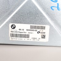 2007-2013 BMW X5 X6 Rear Seat Entertainment DVD Player OEM 65129243263