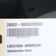 2000-2004 Porsche Boxster 986 Speedometer Cover Trim Leatherette Blue OEM