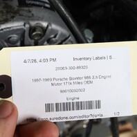 1997-1999 Porsche Boxster 986 2.5 Engine Motor 171k Miles OEM