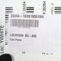 Audi TT A3 Beetle EOS Golf Jetta In Tank Fuel Pump OEM 1K0919051DB