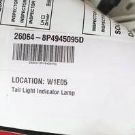 2006-2008 Audi A3 Left Driver Tail Light Lamp OEM 8P4945095D