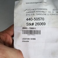 2011-2013 BMW X5 e70 3.0 Rear Axle Differential Carrier 33107590912 OEM