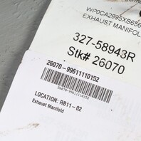 1999-2001 Porsche 911 996 3.4 Left Exhaust Manifold 99611110152 OEM