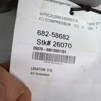 1997-2008 Porsche 911 996 Boxster 986 Cayman A/C Compressor OEM