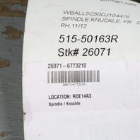 2012-2015 BMW 320i 328i 335i Right Front Spindle Knuckle Hub OEM 31216773210